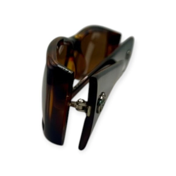 Gucci Sunglasses Rectangle Brown 
Slim Vintage  Authentic Retro Y2K - Picture 10 of 16